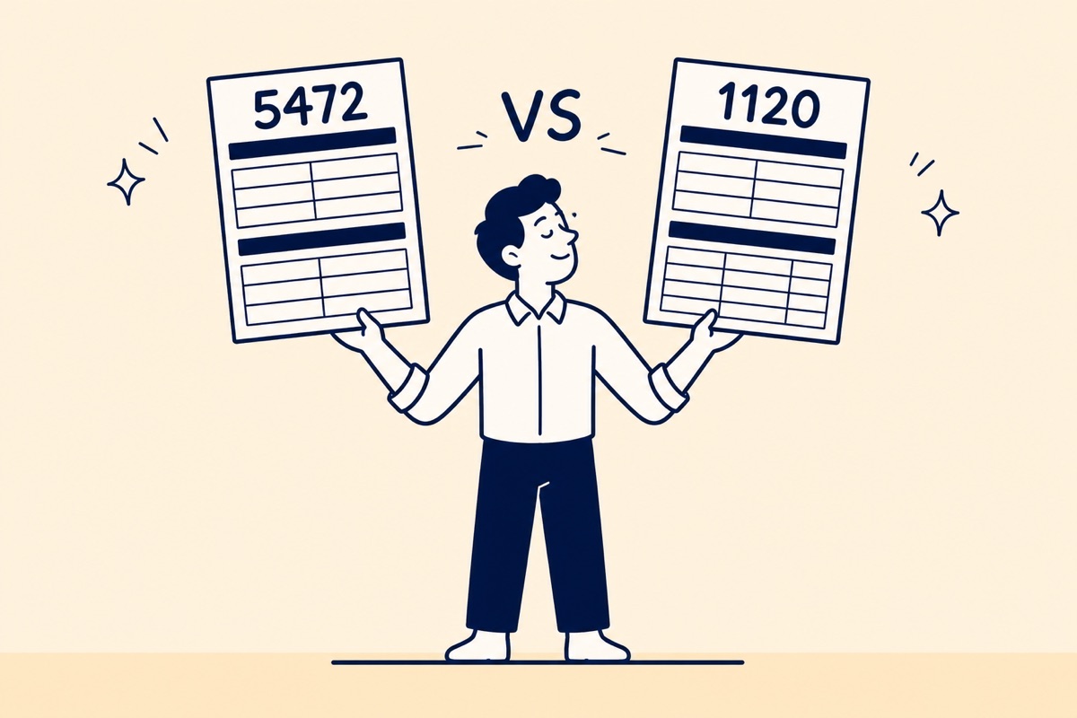 Comparison chart on screen