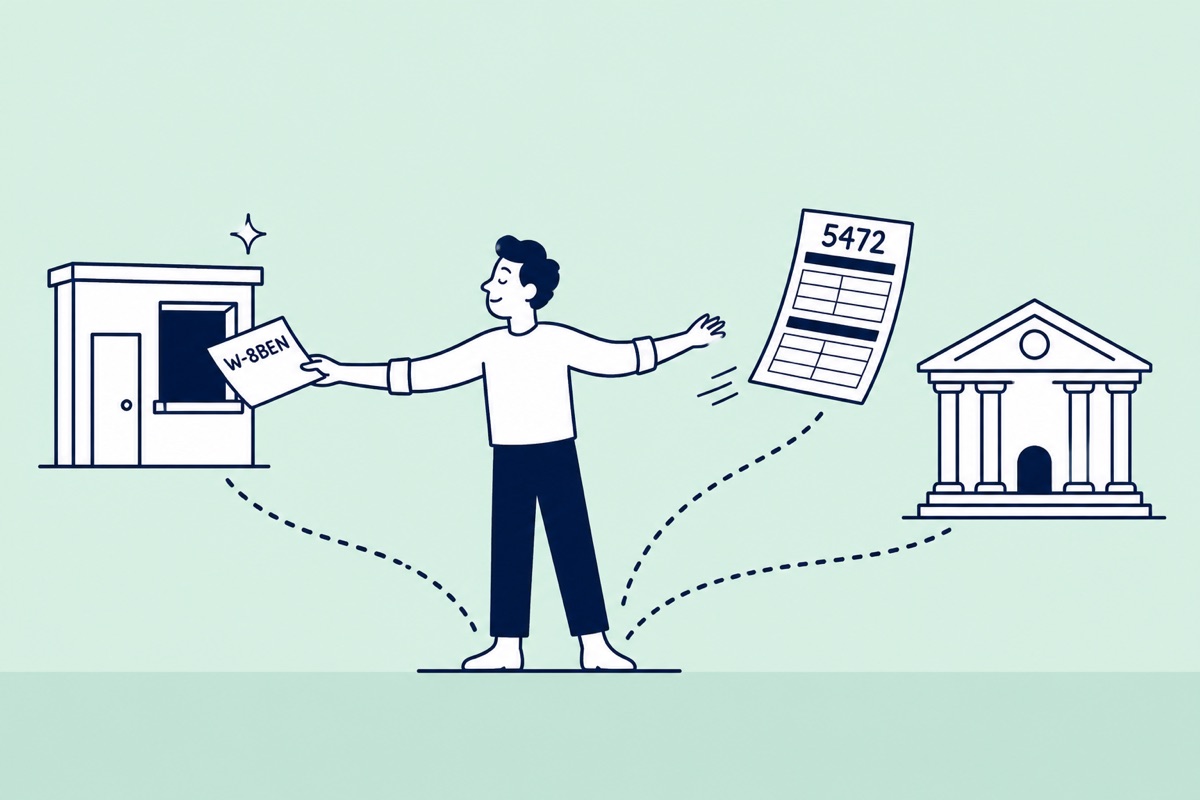Two IRS forms compared side by side