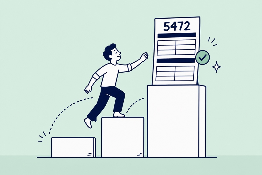 Climbing steps toward a completed Form 5472