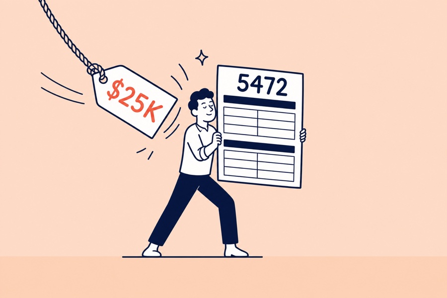 Holding Form 5472 as a shield against a $25,000 penalty tag